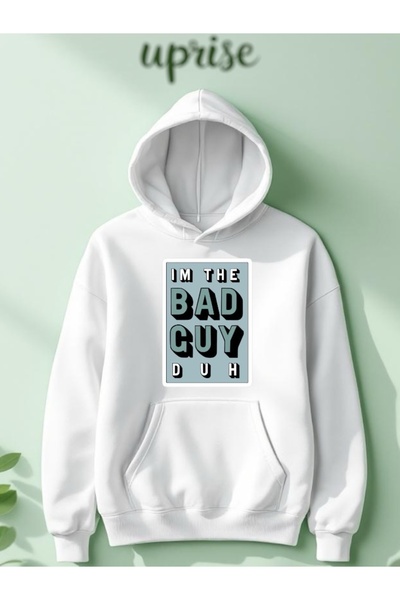 Vordevia Hanorac Billie Eilish cu imprimeu din bumbac cu supradimensionat fire