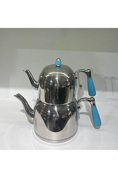 Özkent Armine Orta Çaydanlık 3,4Lt Mavi Sap