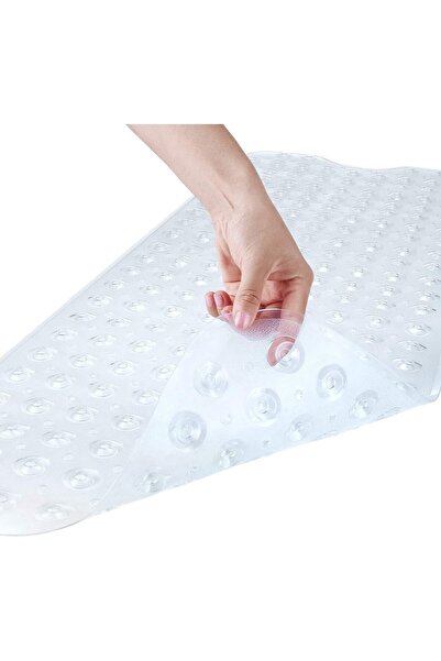 SKY TOUCH SKY-TOUCH Non-Slip Bathtub & Shower Mat, Extra Large with Suction Cups, Drain Holes, Machine Washabl