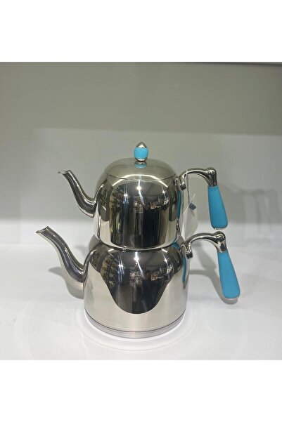 Özkent Armine Orta Çaydanlık 3,4Lt Mavi Sap