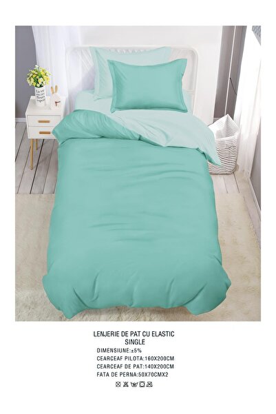 CHIRASO Double-Sided Bedding, Finet, ELASTIC Sheet 140x200 cm, Duvet Cover 160x200 cm, 2 Pillowcases