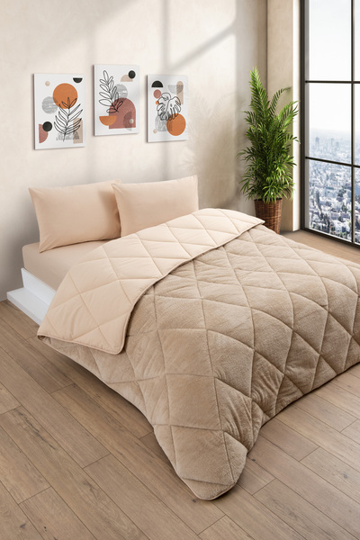 Formeya Tek Kişilik Wellsoft Yorgan Uyku Seti - Lastikli Çarşaflı Yastık Kılıflı Tek Kişilik Uyku Seti