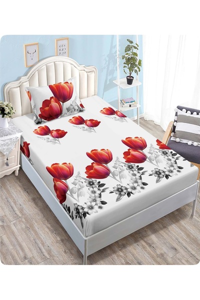 CHIRASO CHIRASO Elastic Bed Cover Set, Finet, 1 Person, 140x200cm and 1 Pillowcase 50x70cm