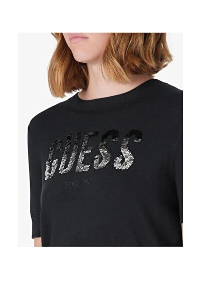 Guess Layla Women's Black Knitwear W5Yr25Z2Nq2-Jblk