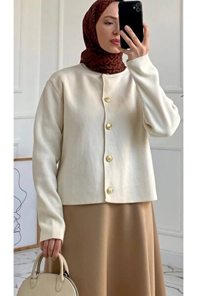 nizzell Women's Buttoned Knitwear Cardigan Basic Daily Stylish Combination