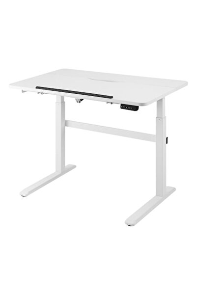 DELTACO Electric adjustable desk OFFICE, 1200 x 740, height 760~1260, tilt top and LED control panel