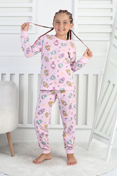 ZUZUNGA Labubu Patterned Girl's Set