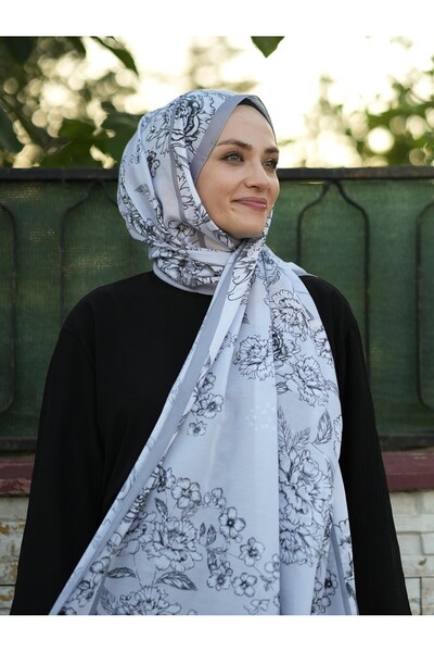 MOONORO Rose Garden Soft Shawl, Flower Pattern Shawl