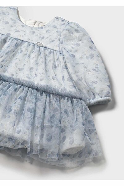 MAYORAL Kışlık Kız Bebek Tüllü Elbise - Mavi