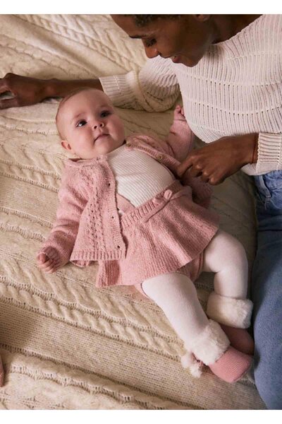 MAYORAL Winter Baby Girl 3-Piece Knitwear Set - Pink