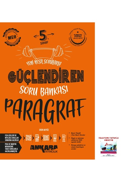 Ankara Yayıncılık 2025-2026 5. Sınıf Paragraf Yeni Nesil Sorularla Güçlendire...
