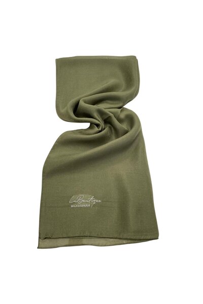 LA BOUTIQUE Abiye Haki Düz Renk Şal IST 1 - 26766