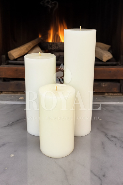 Royal Candle Royalmum BLOK MUM SETİ ÇAP 15 CM BOYLAR 30-45-60 CM