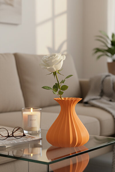 oalpo Vazo Modern Estetik 3D Baskı, Dekoratif, Bohem Siyah