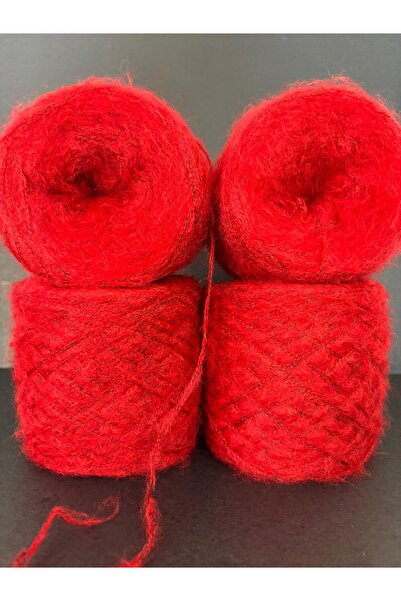 Ana&Kuzusu İplik Kırmızı (orta kalınlık) 2 kat sarım elit moher örgü ip 200gr