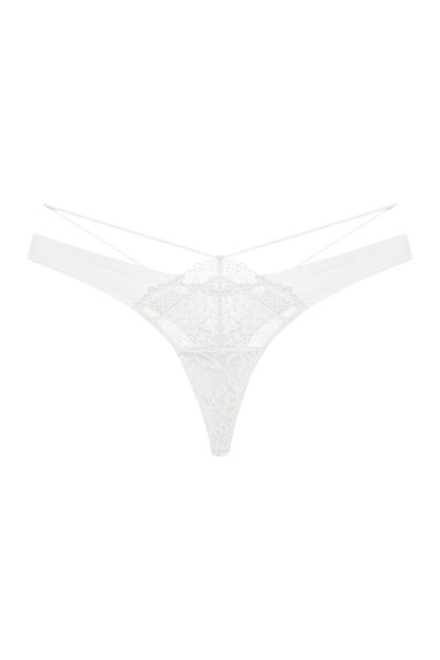 ESOTIQ Women's Thong Panties G-String with Lace Details and Removable Hips Strap | Notty