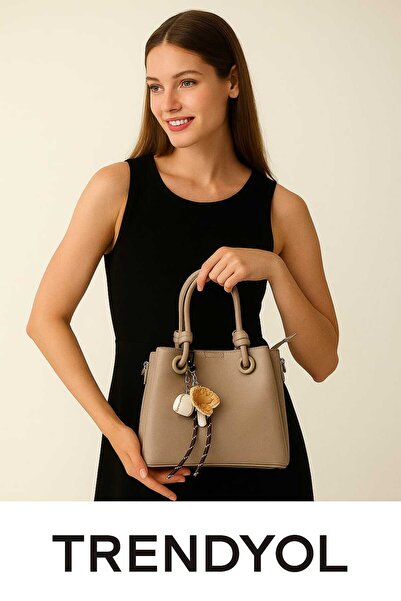 STOKS SHOES STORE Women's Charmlı Elegant Double Handle Shoulder & Hand Bag with Crossbody Strap, Suitable for Daily Use