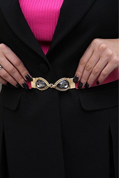 Desre Moda Damla Stone Women's Belt Dress Belt Coat Belt Trouser Belt