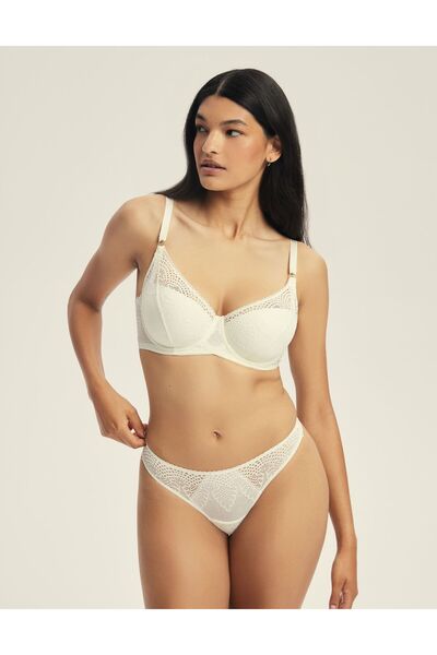 ESOTIQ Women's Thong Panties G-String Floral Lace & Cotton Lining | Marvela