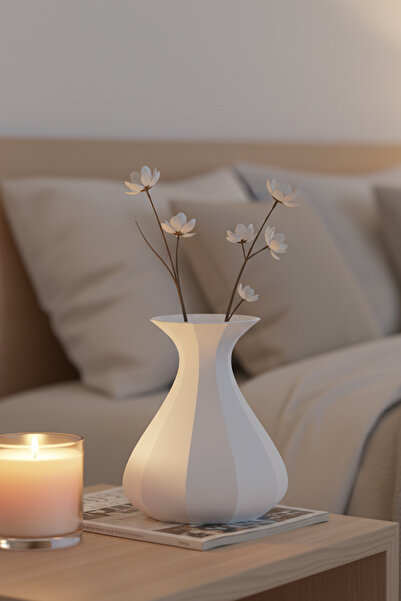 oalpo Vazo Modern Estetik 3D Baskı, Dekoratif, Bohem Siyah