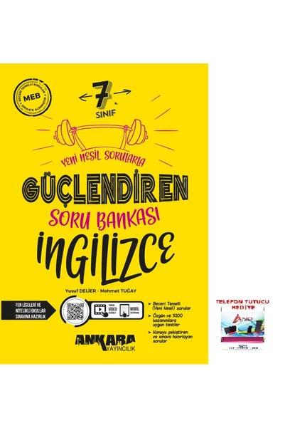 Ankara Yayıncılık 2025-2026 7. Sınıf İngilizce Yeni Nesil Sorularla Güçlendir...