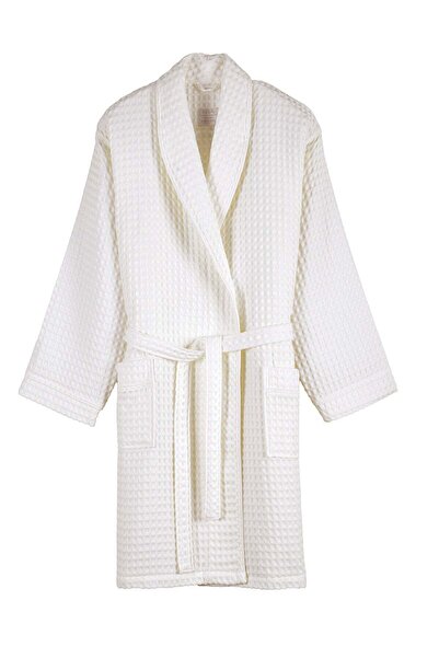 İrya Aura Waffle Women's Bathrobe Ecru
