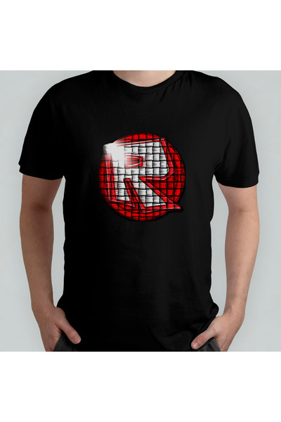 Pixxa Roblox Unisex 100% Cotton Crew Neck T-Shirt Model 2