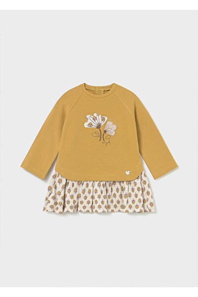 MAYORAL Kışlık Kız Bebek Elbise - Hardal