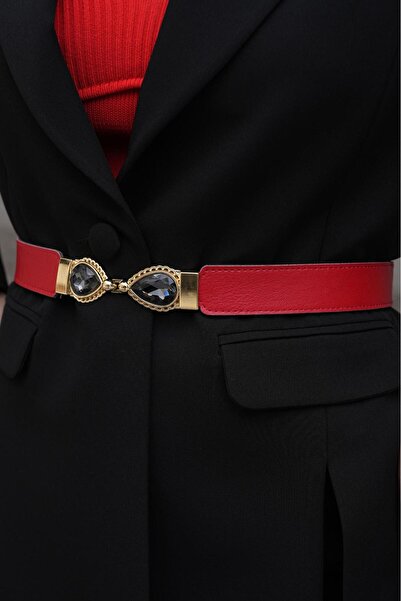 Desre Moda Damla Stone Women's Belt Dress Belt Coat Belt Trouser Belt