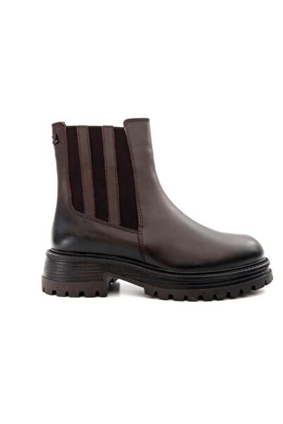 Venüs 2554651K Kadın Hakiki Deri Fermuarlı Chelsea Bot