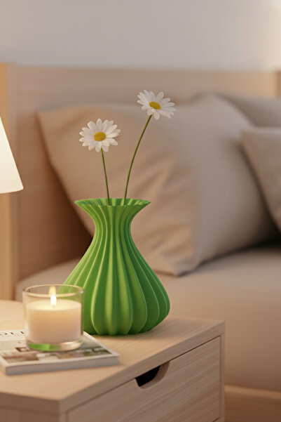 oalpo Vazo Modern Estetik 3D Baskı, Dekoratif, Bohem Siyah