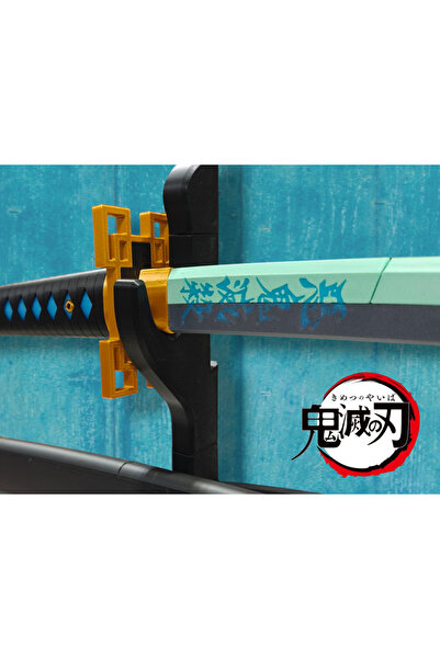 GRAT3D Mist Hashira Katana 115 cm | Demon Slayer | Sabit Model | Kın Dahil | Stand Hediye