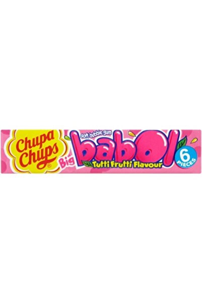 Chupa Chups Gumă de mestecat Big Babol Tutti Frutti - gumă de mestecat cu aromă de fructe 28g
