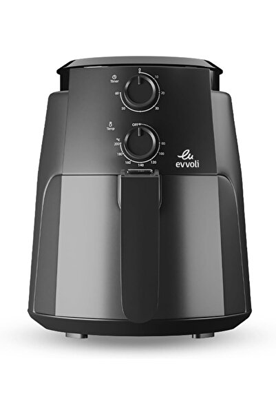 evvoli 4L Air Fryer 1500W | 3D Airflow, Non-Stick Basket, Adjustable Time & Temp – EVKA-AF4001BS