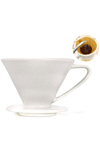 rank Ceramic Coffee Drip Funnel White Size 02 V60 Brewing Method