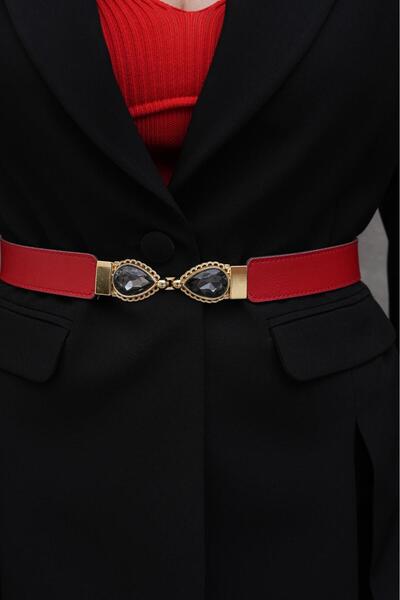 Desre Moda Damla Stone Women's Belt Dress Belt Coat Belt Trouser Belt
