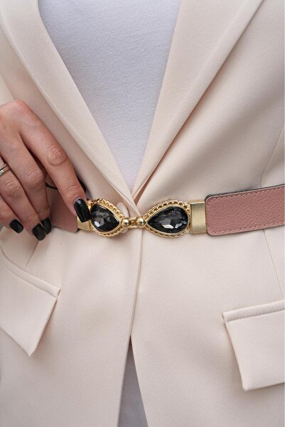 Desre Moda Damla Stone Women's Belt Dress Belt Coat Belt Trouser Belt