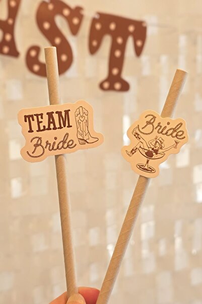 PEKSHOP Bride Pipet Seti Last Rodeo Kovboy Konsept Bekarlığa Veda Bride Party...