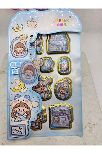 Meyra Accessories sanrio kawaii sticker içi sulu sevimli kaliteli sticker oku...