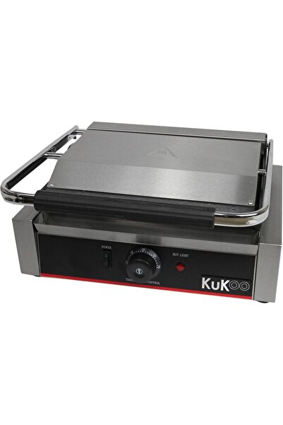 Genaric KuKoo Grooved/Flat Panini Press Ribbed Contact Grill Toaster Sandwich Maker Commercial Catering Mach