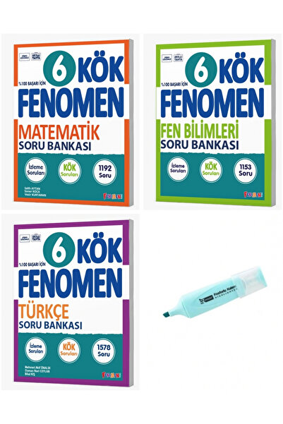 Fenomen Yayıncılık 6. Sınıf KÖK Serisi Matematik Fen Bilimleri Ve Türkçe Soru...