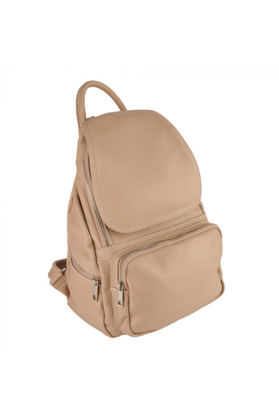 AZZURA Rucsac Karmela, din piele naturală 100% culoare nude
