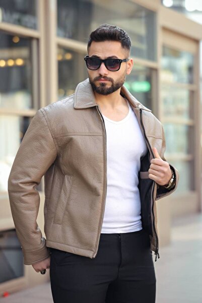 KOCCI New Season Zr Model Relaxed Fit Men's Leather Jacket