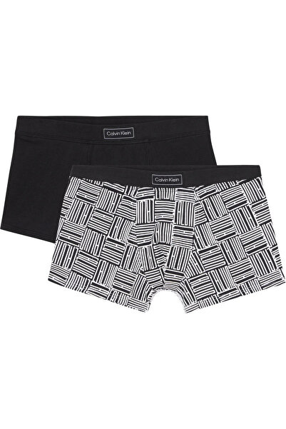 Calvin Klein 2PK TRUNK-HERITAGE Erkek Gri Boxer Set