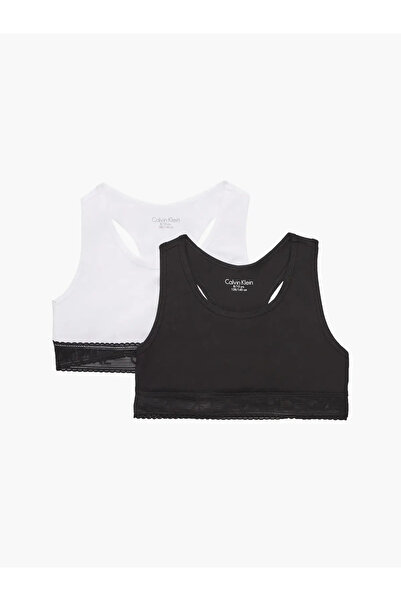Calvin Klein 2PK BRALETTE-LACE Kadın Siyah Bralet