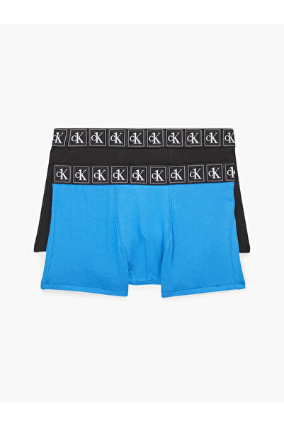 Calvin Klein 2PK TRUNK Erkek Mavi Boxer Set