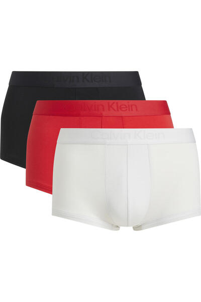 Calvin Klein LOW RISE TRUNK 3PK Erkek Siyah Boxer Set