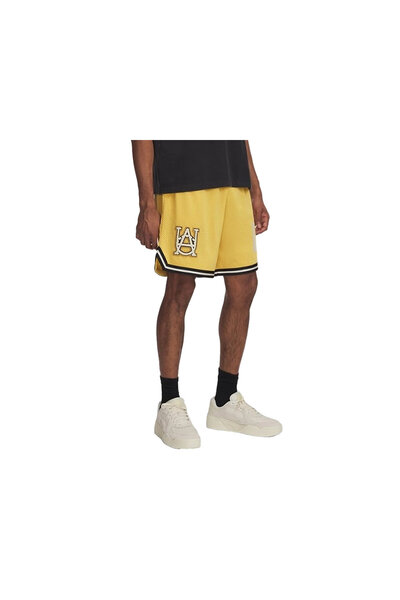 Under Armour Courtside Hoops Short Erkek Basketbol Şortu 1390120-773 Sarı