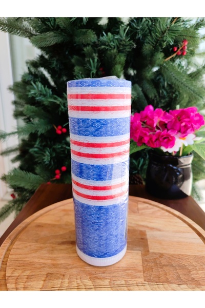 Madame Coco Alix Disposable Table Cloth - Navy Blue/Red -80X100 cm