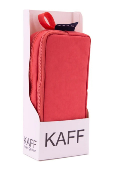 Dörtel Tedarik Sezon nou, țesătură în culoarea coralului, cu două compartimente, suport pentru creion, cutie pentru creion 01105